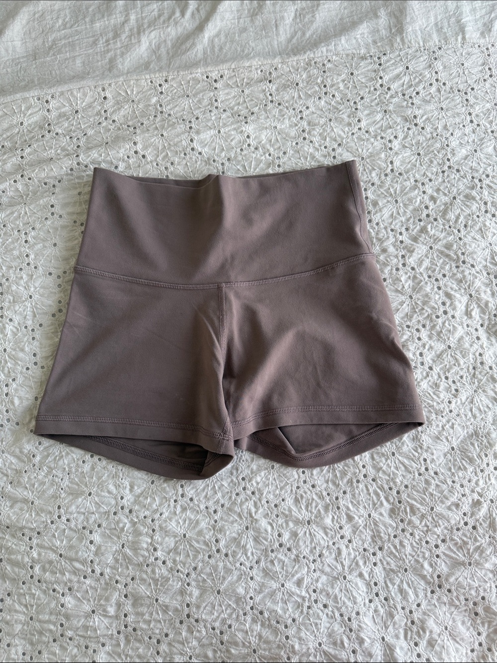 TNA 4 inch High-Waist Women’s Active Shorts - Taupe